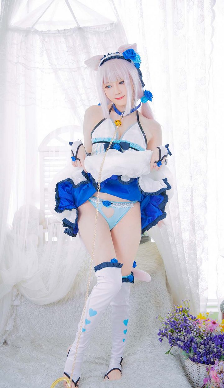 清纯可爱镁钕Coser@Sally Dorasnow NO.033 – Nekopara Vanilla Lingerie[40P／134MB]